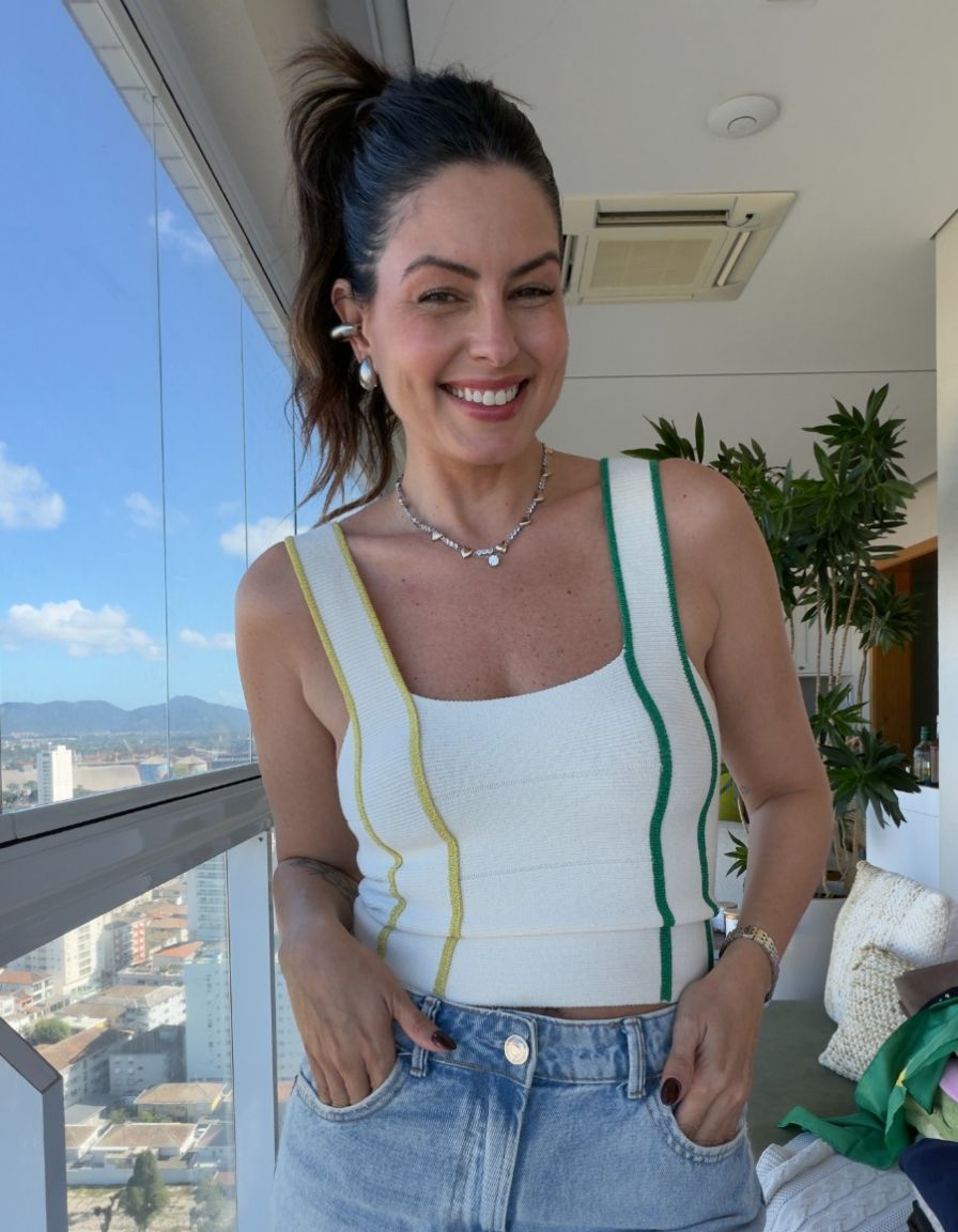 Cropped Tricot Brasil
