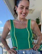 Cropped Tricot Brasil