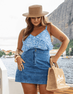 Saia Curta Denim light
