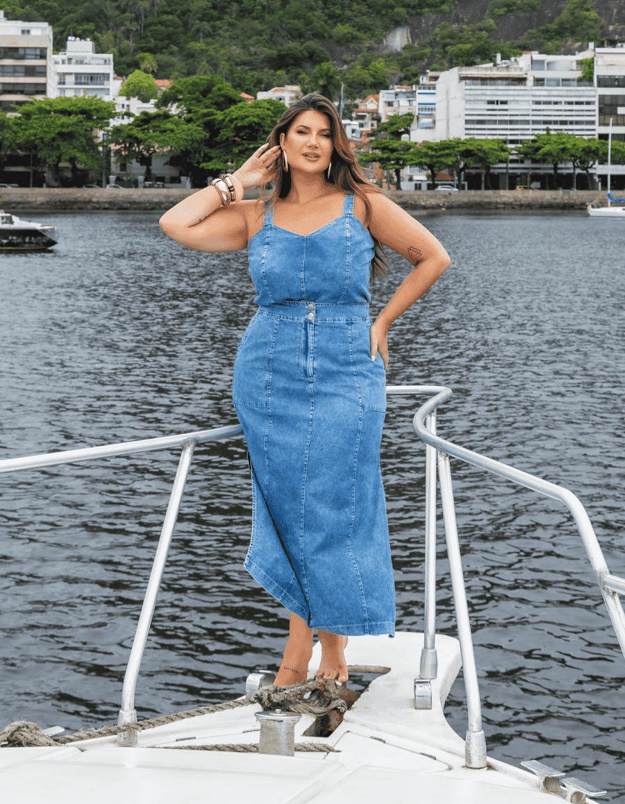 Saia Midi Denim light