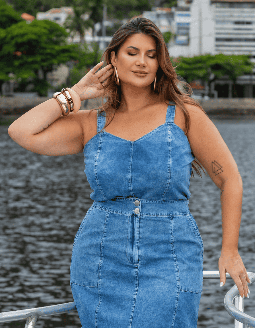 Saia Midi Denim light