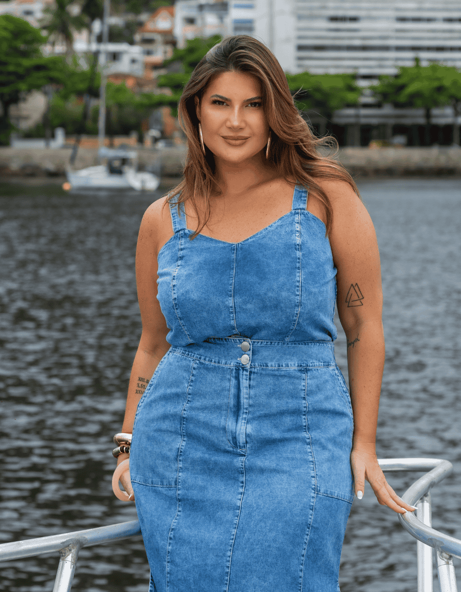 Saia Midi Denim light