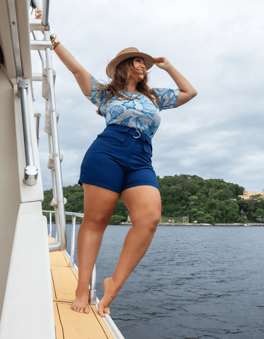 Shorts Cinto Fivela Enseada