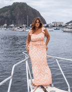 Vestido Longo Estampa Exclusiva Daniela