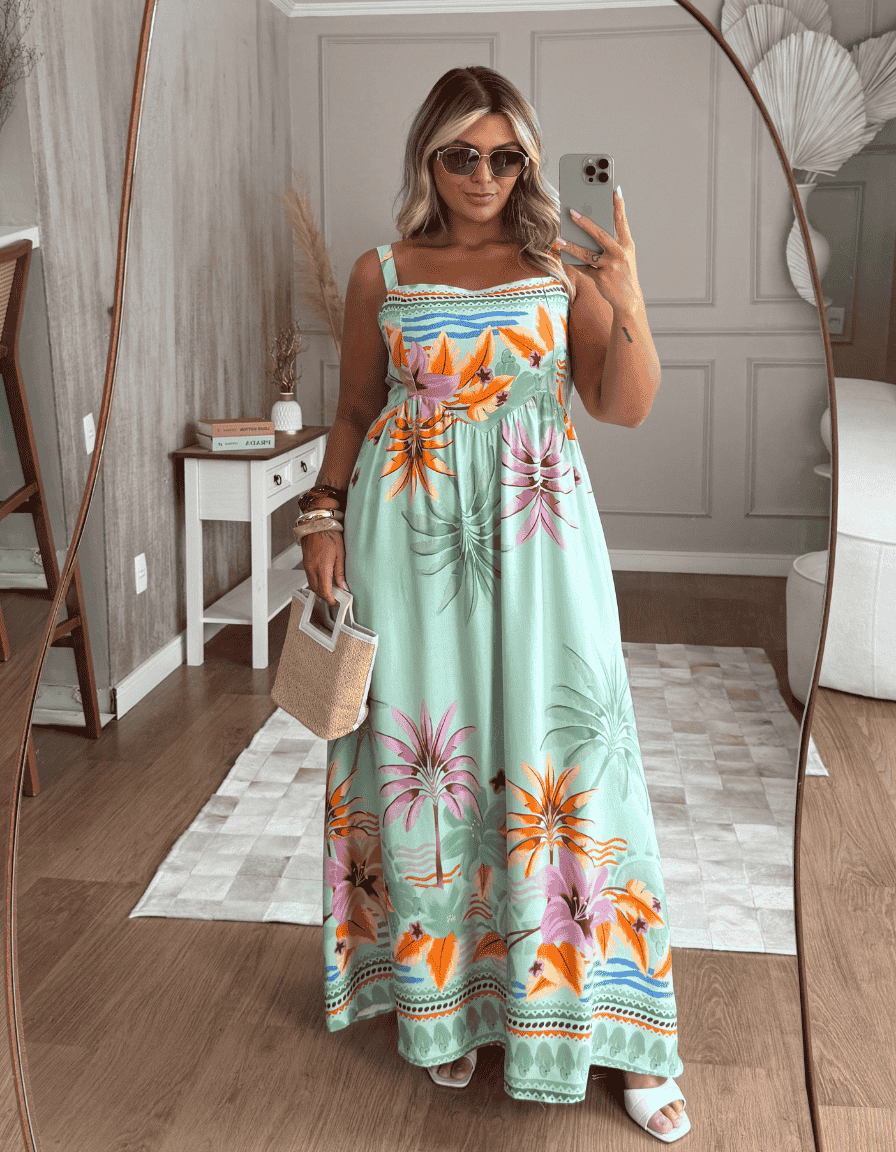 Vestido Tropical Mint