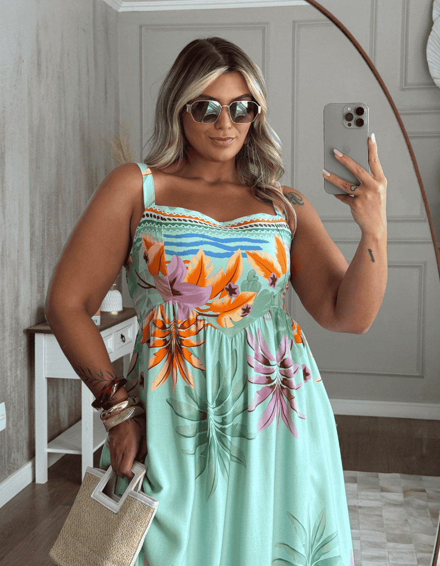 Vestido Tropical Mint
