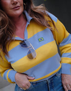 Blusa Polo Listrada Brasil