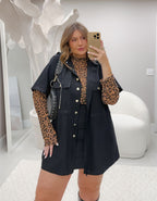 Blusa Manga Longa Tule