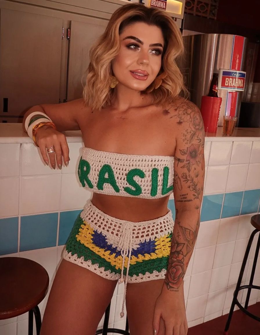 Top Faixa Crochê BR