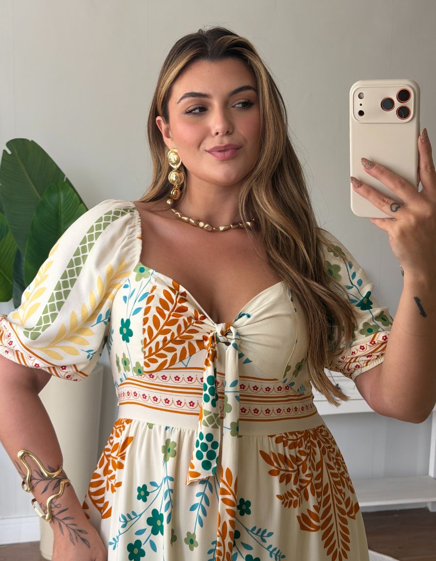 Vestido Musa Laranja