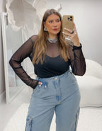 Calça Cargo Denim