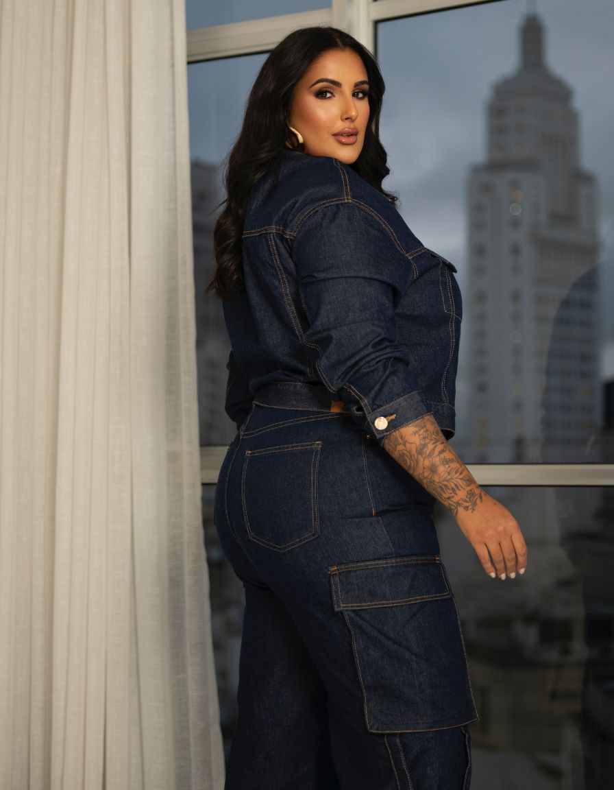 Jaqueta Jeans Dark Blue