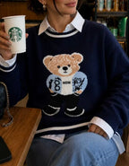 Blusa Urso Tricot