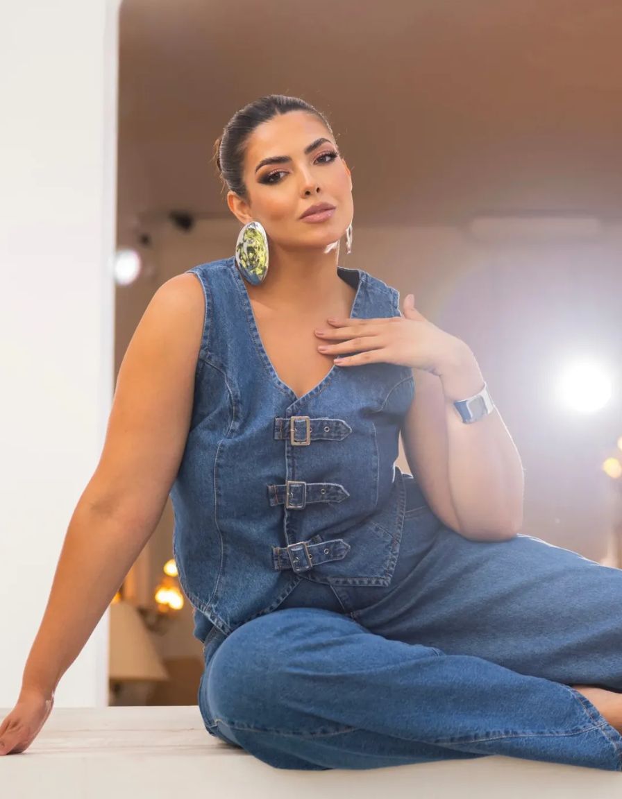 Colete Jeans V Fusion