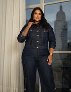Jaqueta Jeans Dark Blue