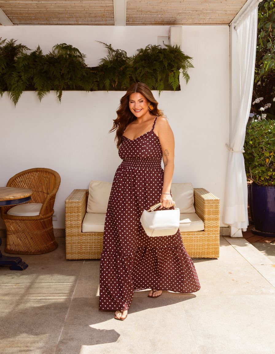 Vestido Poá Belle