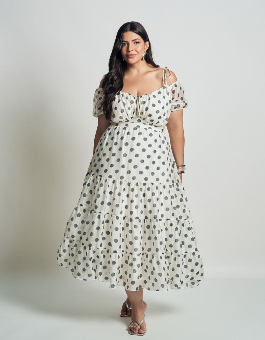 Vestido Poá