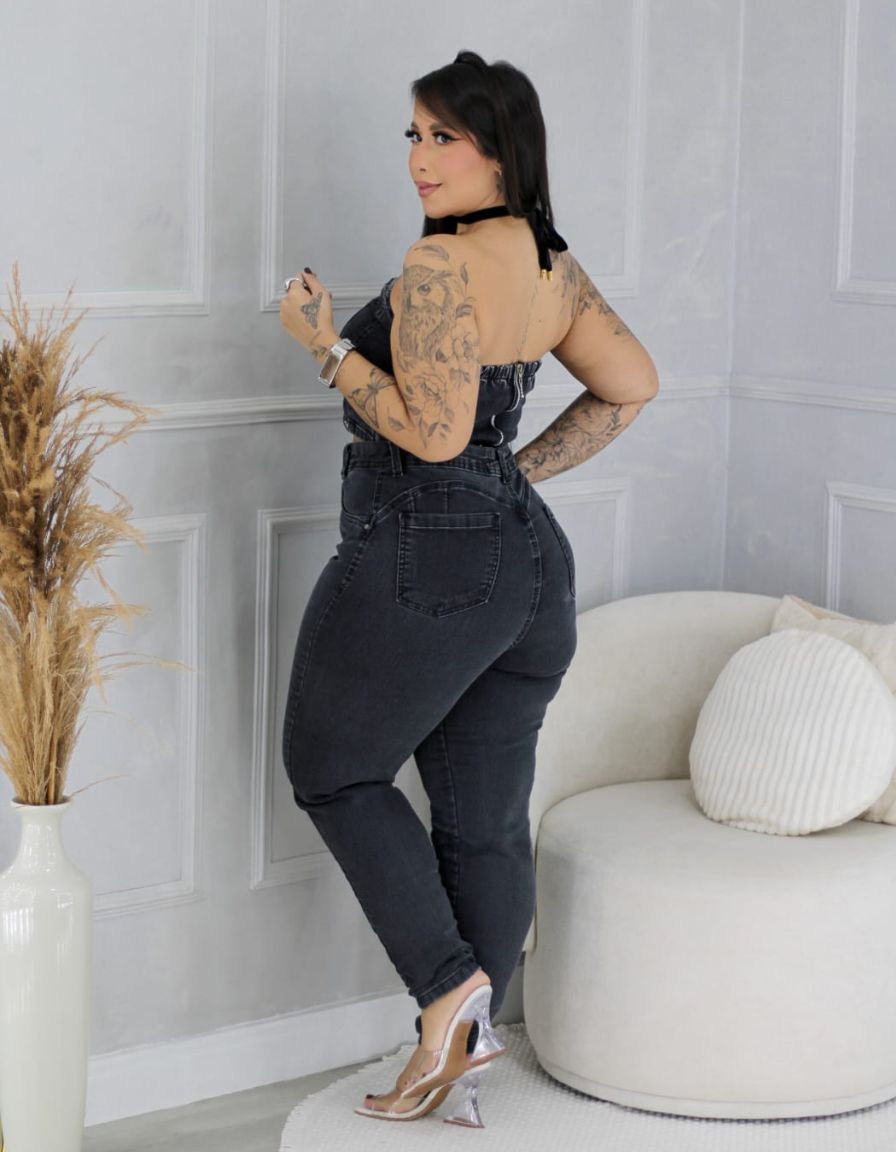 Calça Skinny Grafite
