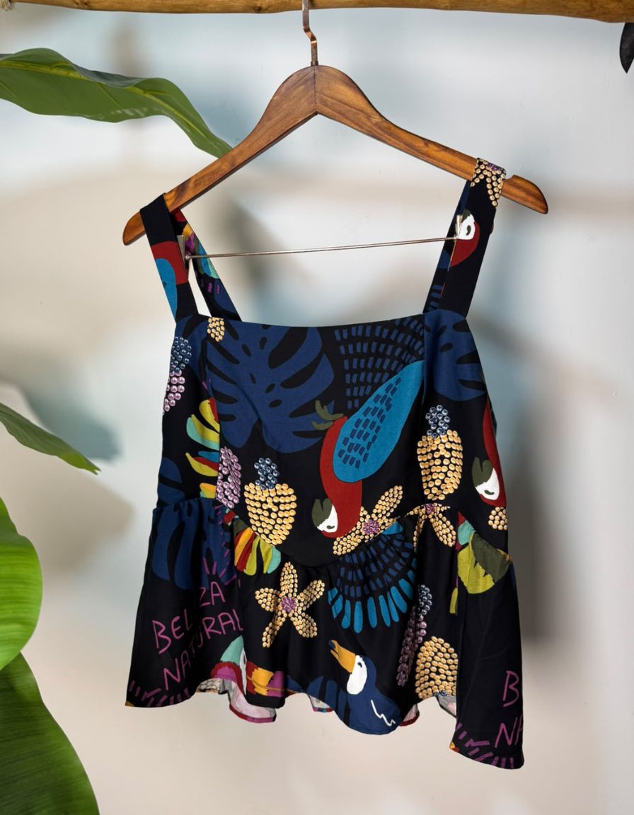 Blusa Veraneio Preto