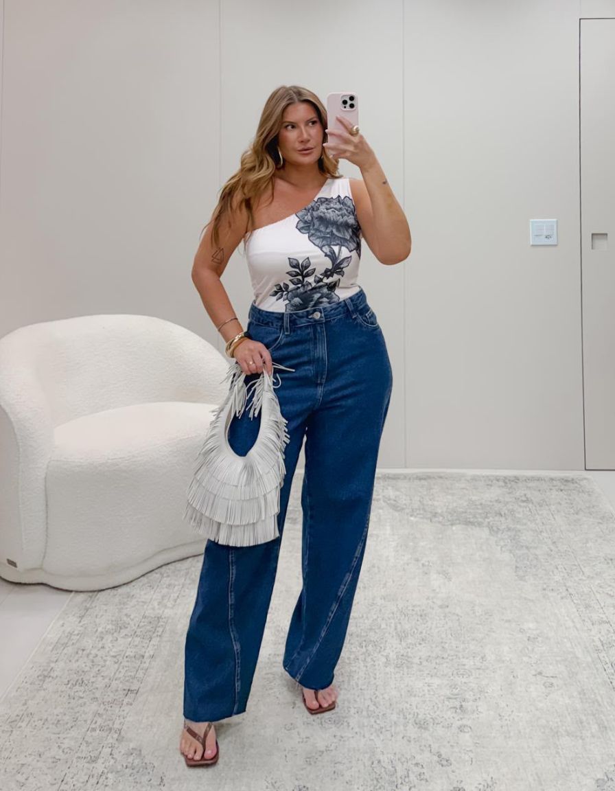 Calça Jeans Barrel