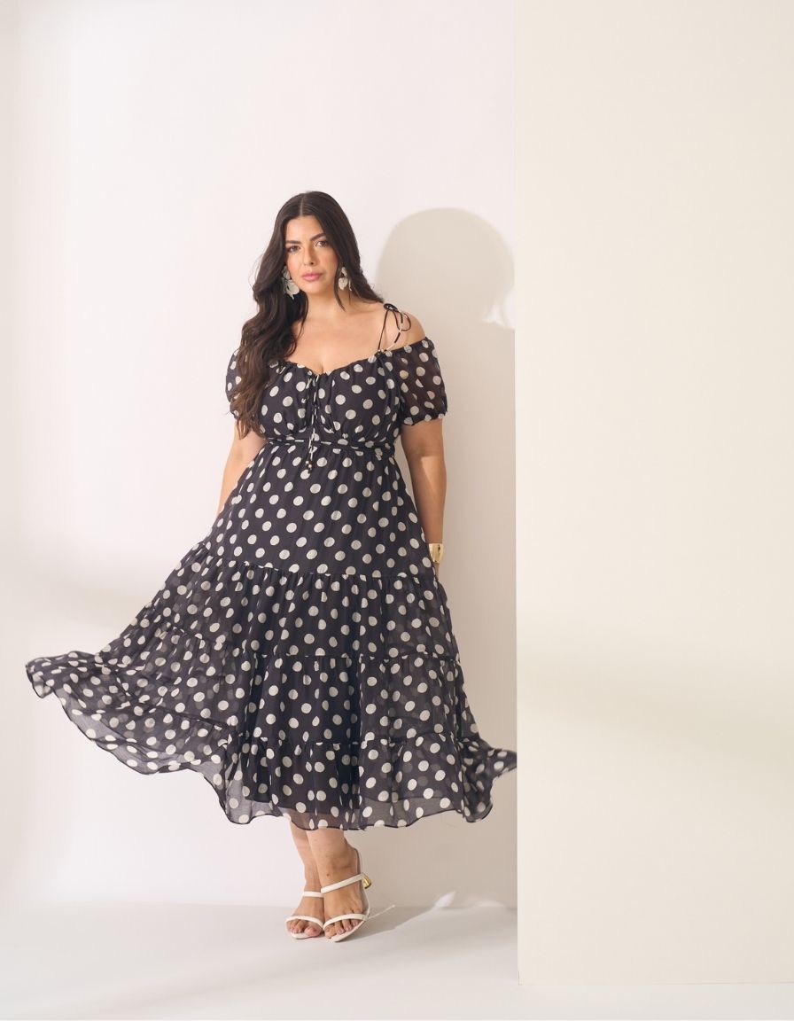 Vestido Poá