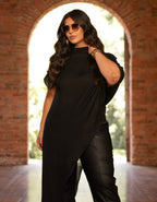 Blusa Maxi Assimétrica