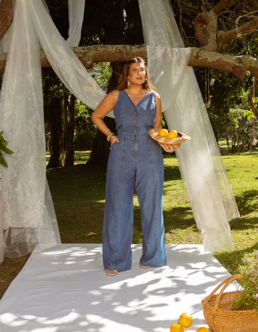 Macacão Jeans Olivia