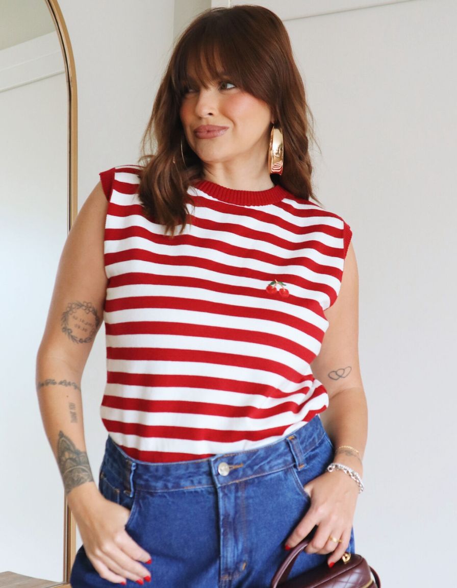 Blusa Muscle Cherry