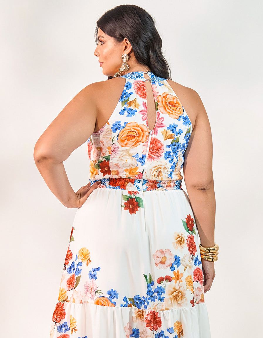 Vestido Midi Floral